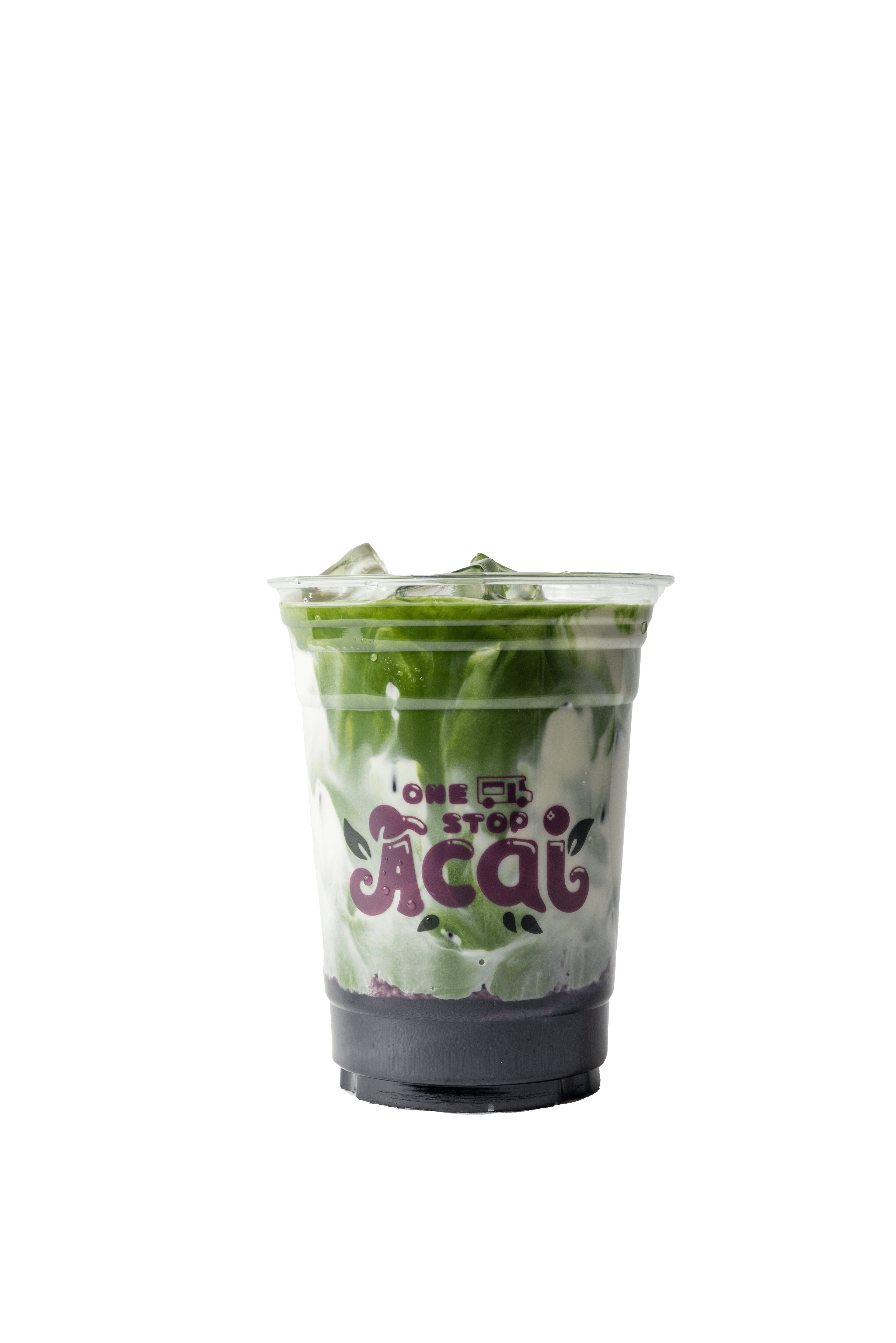 Iced Blueberry Matcha Latte